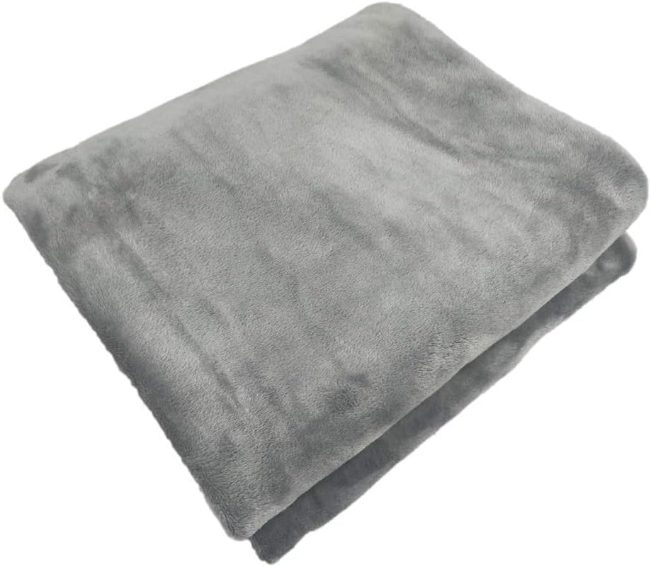 Electric Car Heating Blanket, 12 Volt Fleece Heated Travel Car Blanket, with Premium Cigarette Lighter Plug for SUV Vehicle Truck Boats RV, Winter Cold Weather Travel Camping Use (Grey)