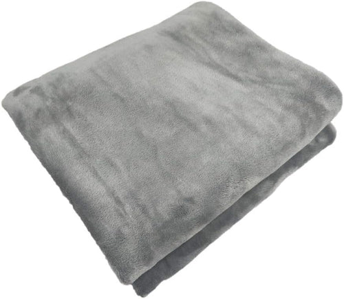 Electric Car Heating Blanket, 12 Volt Fleece Heated Travel Car Blanket, with Premium Cigarette Lighter Plug for SUV Vehicle Truck Boats RV, Winter Cold Weather Travel Camping Use (Grey)