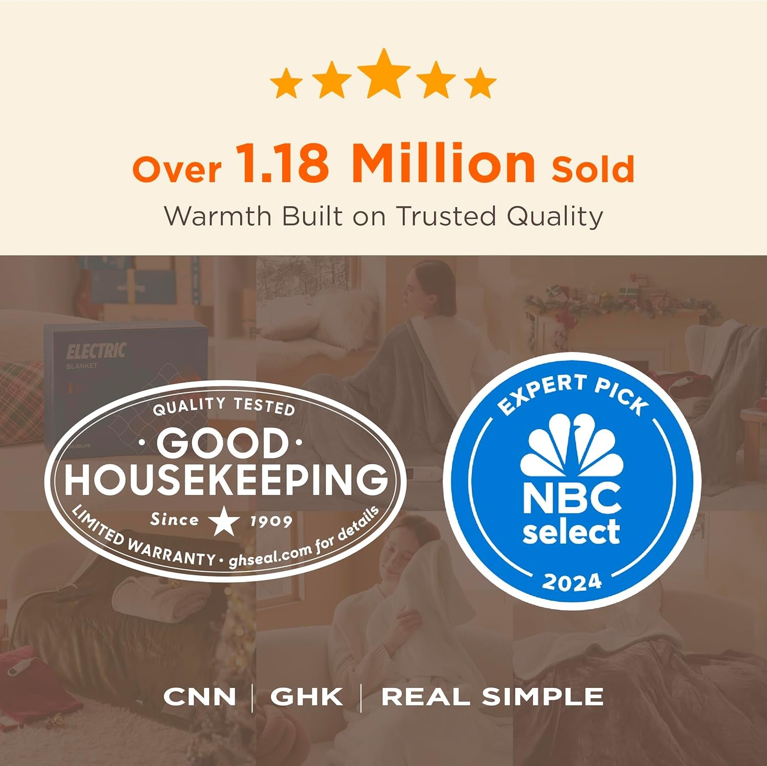 Heated Blanket Throw Blanket - Soft Flannel Electric Blanket, Fasting Heating with 4 Time Settings & 6 Heat Settings, Warm Gift for Grandma (50X60 Inches, Blue)