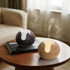 Essential Oil Diffuser, 200Ml Aromatherapy Diffuser with Mood Light, Oil Diffusers for Home, Ultrasonic Diffuser for Essential Oils, Gift for Women - Wood Grain
