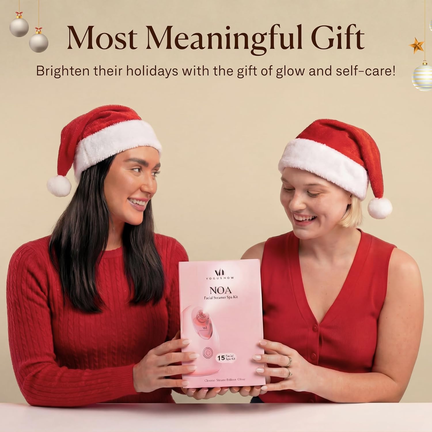 Facial Steamer Spa Kit with Complimentary 15 Skin Care Tools | Face Steamer with Humidifier Mode | Self Care Spa Gifts, Birthday Gifts for Women, Christmas Gifts for Women