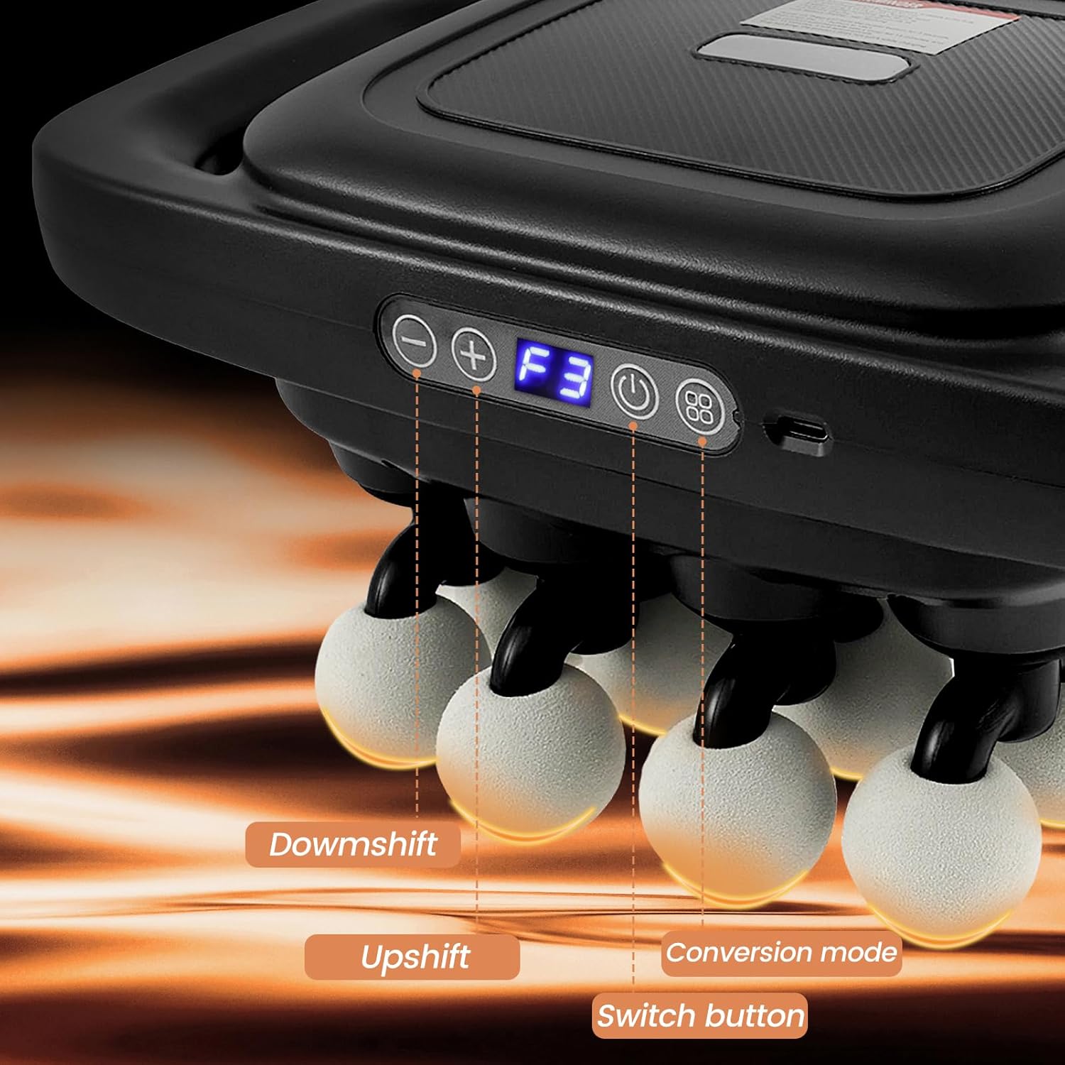 Massage Gun, 16-Head Massager Gun for Deep Tissue Muscle Massage, 30 Speeds & 3 Modes for Back, Shoulders, Legs, Foot, Body Muscle Relaxing Massage