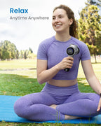 Massage Gun, Powerful Massager Gun for Athletes, Percussion Massage Gun, Portable Hand Held Electric Massager for Back, Carry Case, Gifts for Men Women, Active