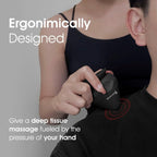 Mountable Massage Therapy Tool - Multi-Surface Suction Cup Wall Massage Tool for Sore Muscles, Myofascial Release, Stress Relief, Trigger Point and Deep Tissue Massage (Black)