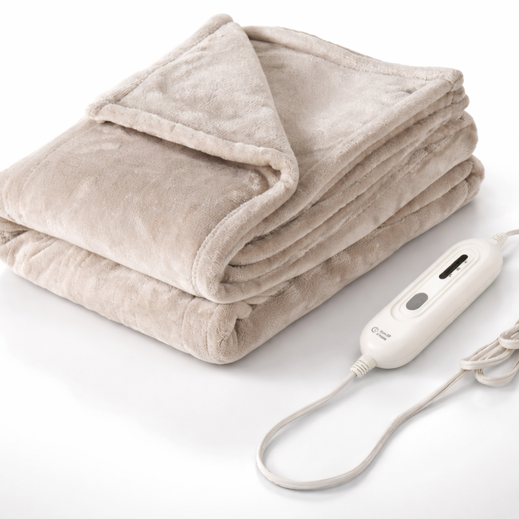 Electric Heated Blanket  [Super Cozy Soft Flannel 50" X 60"]
