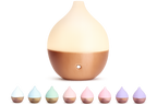 Essential Oil Diffuser, 100Ml Small Aromatherapy Diffuser with Auto Shut-Off Function, Ultrasonic Diffusers for Essential Oils, Cool Mist Humidifier with Warm White Lights, for Office Home