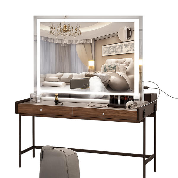 Hollywood Vanity Mirror — Dimmable LED, 3 Light Modes