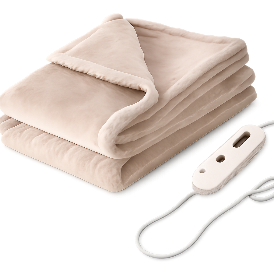 Electric Heated Blanket  [Super Cozy Soft Flannel 50" X 60"]
