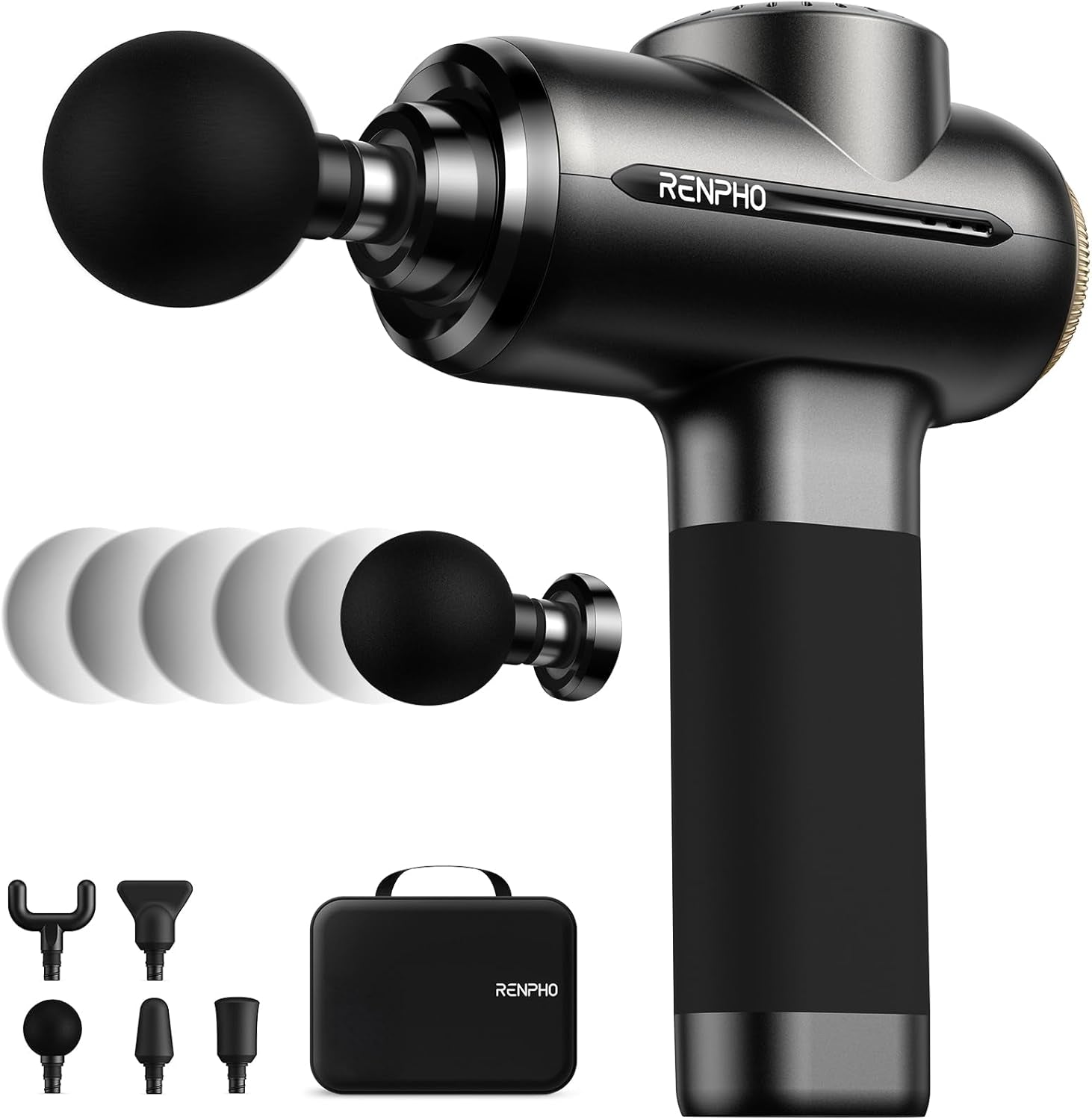 Massage Gun with 8-12Mm Adjustable Amplitude, Mothers Day Gifts from Daughter Son, Handheld Massager with Portable Travel Case for Athletes, ACTIVE EVO