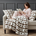 Plutus Creamy Fluffy Bunni Faux Fur Luxury Throw Blanket
