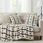 Plutus Creamy Fluffy Bunni Faux Fur Luxury Throw Blanket